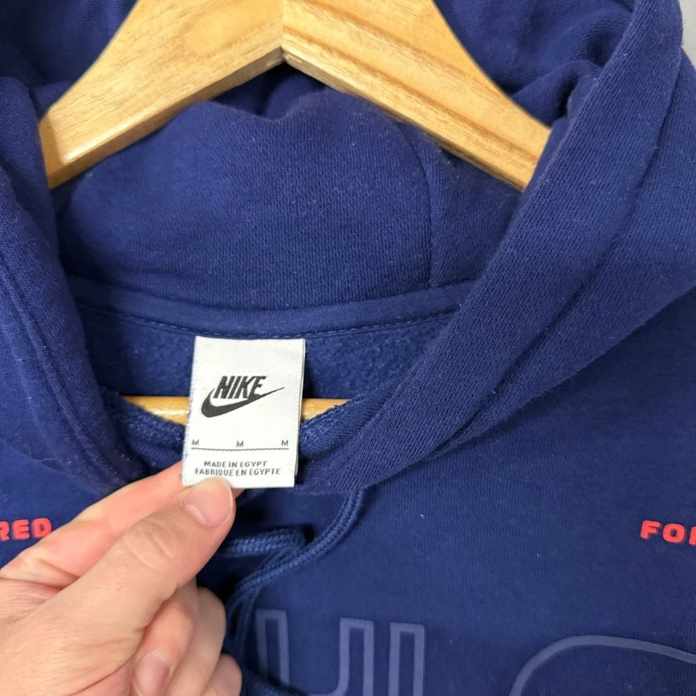 Nike Hoodie Navy Blue Engineered For All-Star Athletes Basketball Graphic Medium